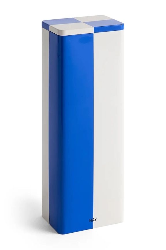 Nádoba s vekom HAY Tin Container 10,8 x 7,8 x 29,5 cm modrá AE360.D292.AO72