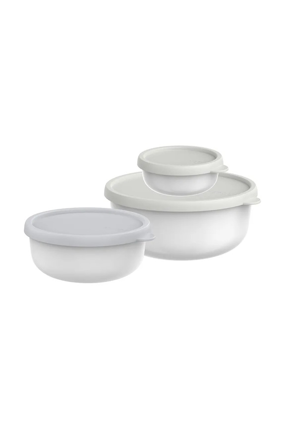 Mepal set recipiente de depozitare cu capace Lumina 2.0 250 / 750ml / 1500 ml 3-pack alb 106298030600