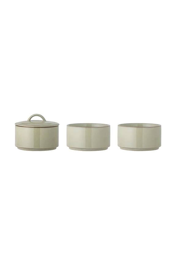 Контейнер з кришкою Bloomingville Ebba 940 ml 3-pack зелений 82061417