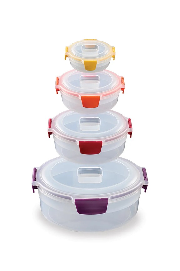 Σετ δοχείων αποθήκευσης με καπάκι Joseph Joseph Nest Lock 1,6 / 0,67 / 0,38 L 4-pack πολύχρωμο 1000015