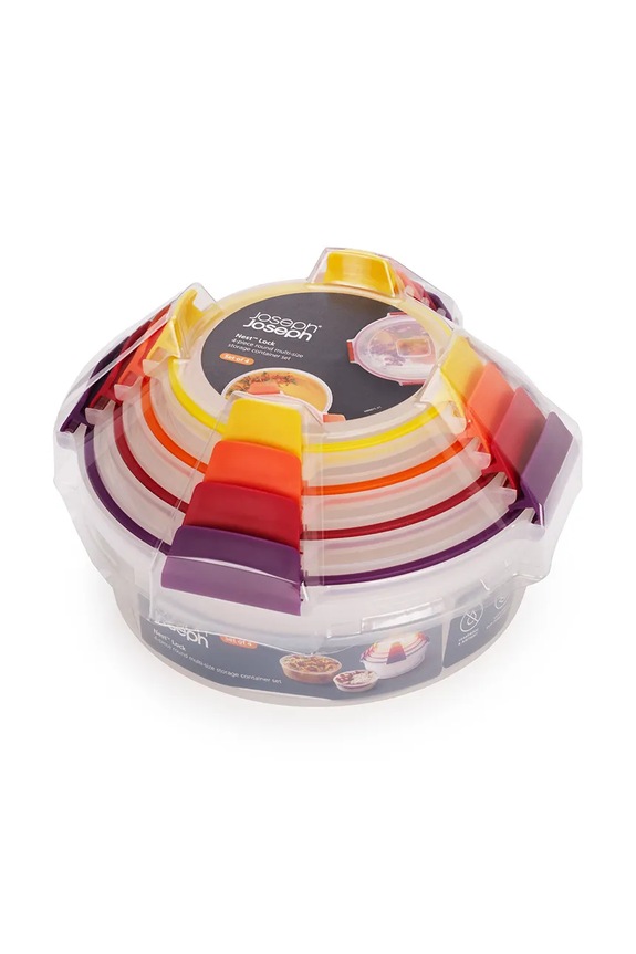 Σετ δοχείων αποθήκευσης με καπάκι Joseph Joseph Nest Lock 1,6 / 0,67 / 0,38 L 4-pack 1000015 πολύχρωμο AA00