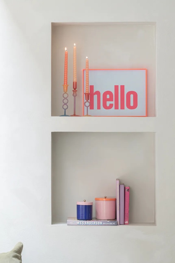 Konyha és bár Present Time tartály fedővel Double Funky 10 x 12 cm PT4313BL sötétkék