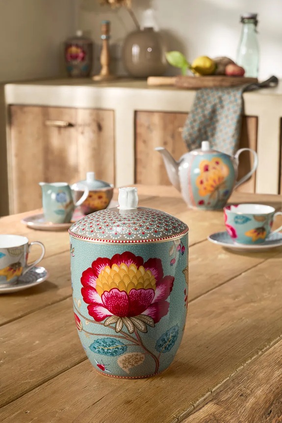 Kuchnia i bar Pip Studio słoik do przechowywania z porcelany 1,5 l 51009044 multicolor