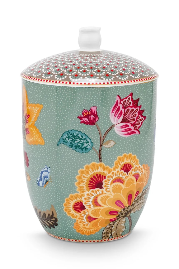 Pip Studio słoik do przechowywania z porcelany 1,5 l 51009044 multicolor AA00