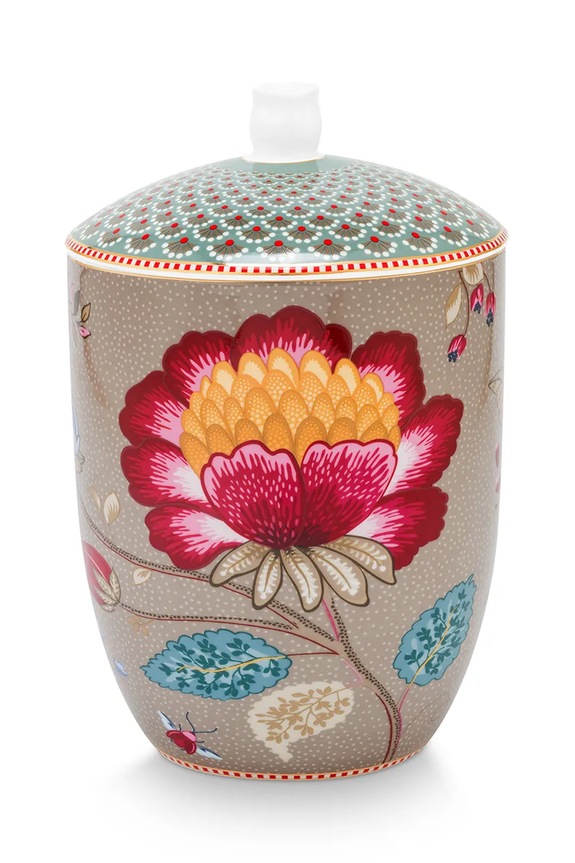Pip Studio słoik do przechowywania z porcelany 1,5 l multicolor 51009043