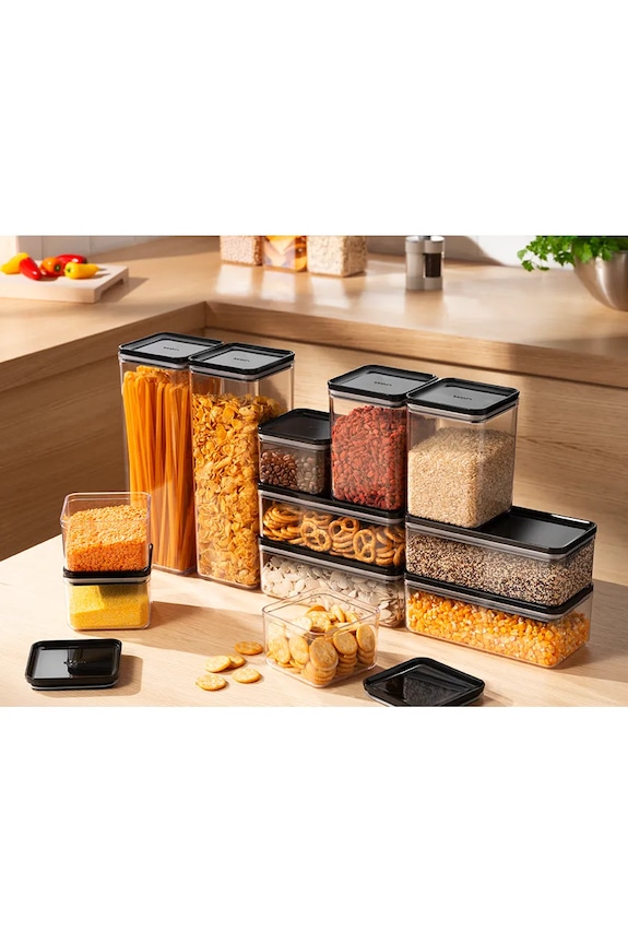 Bodum set posuda za namirnice od plastike 21,5 x 21,5 x 27,6 cm crna K12351.01.1