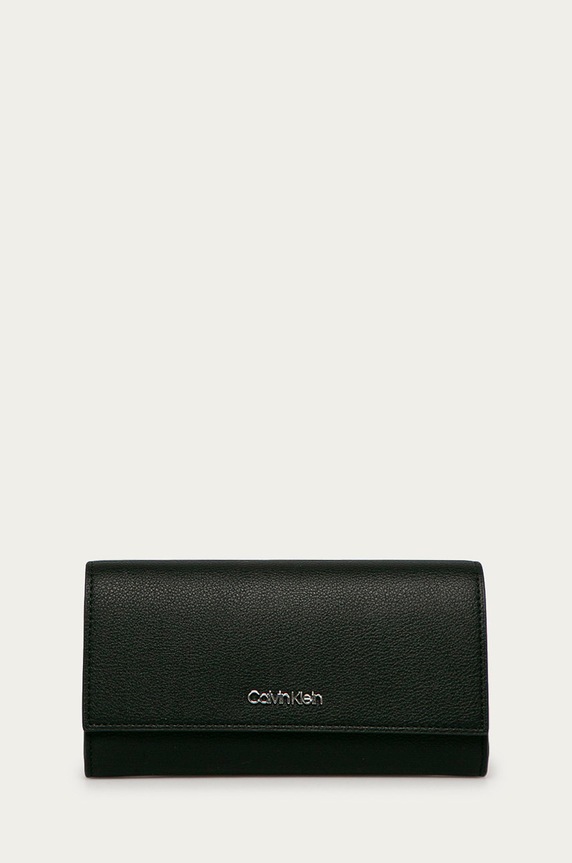 Calvin Klein - Portfel imitacja skóry licowej czarny K60K607453.NOS