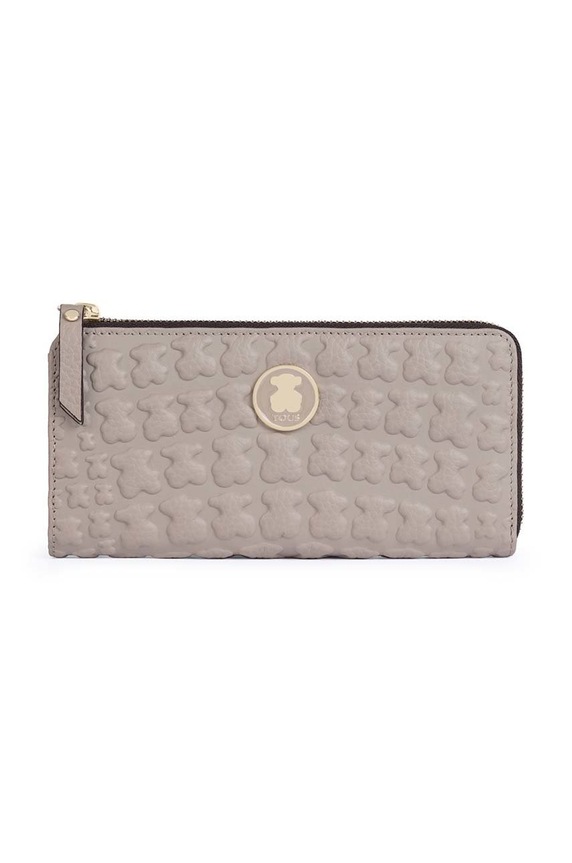 Usnjena denarnica Tous Sherton M Drobni vzorec bež 2000854147