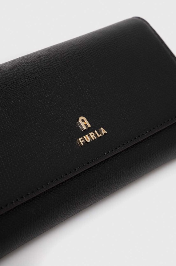 Кожаный кошелек Furla чёрный WP00317.ARE000.O6000