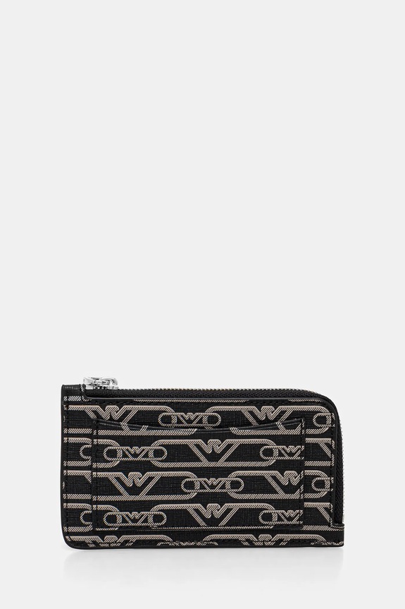Гаманець Emporio Armani імітація лицьової шкіри чорний EW000367.AF11951.NOS