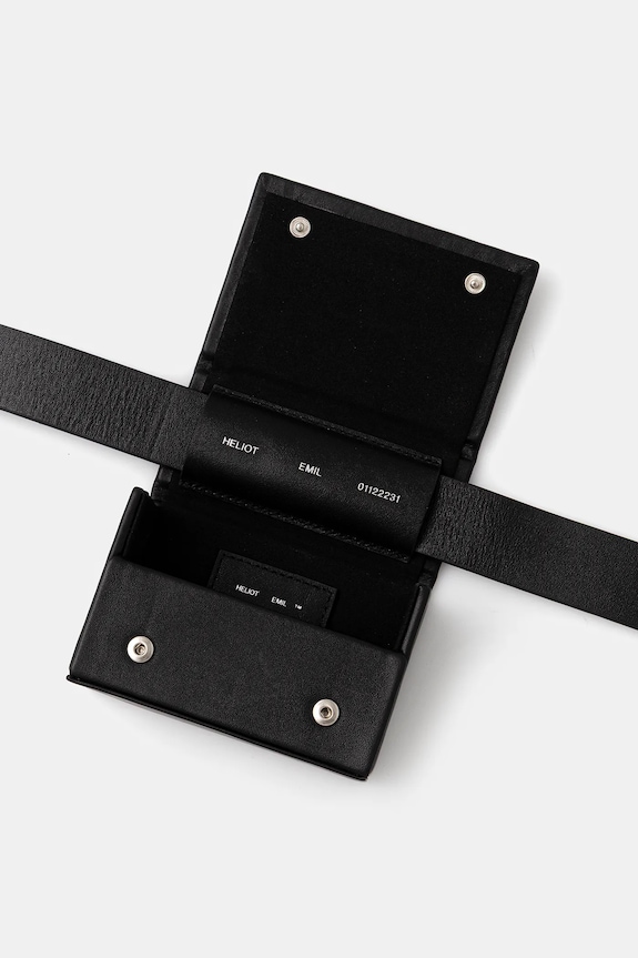 Heliot Emil bőr pénztárca SS25.16.89.BLK01.CO fekete