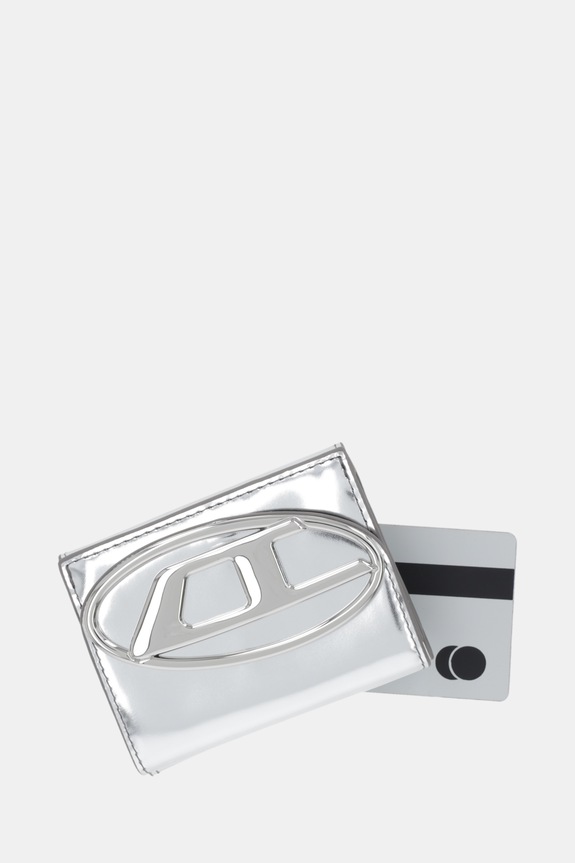 Δερμάτινο πορτοφόλι Diesel 1DR 1DR TRI FOLD COIN XS II ασημί X09887.PS202