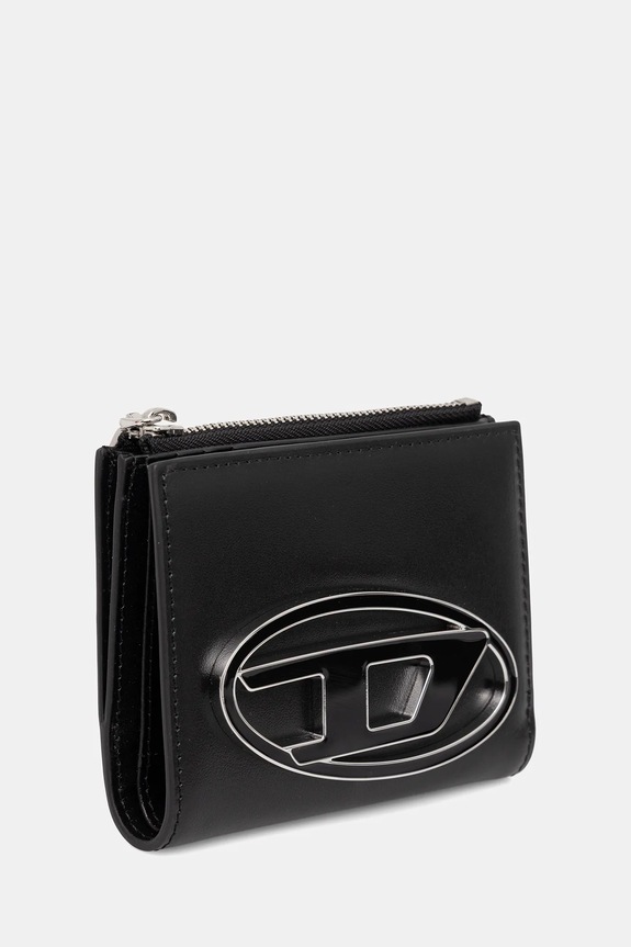 Diesel portofel de piele 1DR 1DR BI-FOLD ZIP II X09888.PR818 negru AA00