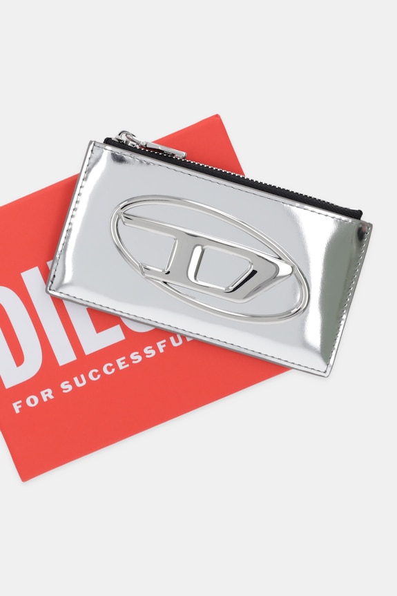 Δερμάτινο πορτοφόλι Diesel 1DR 1DR CARD HOLDER III ασημί X10270.PS202