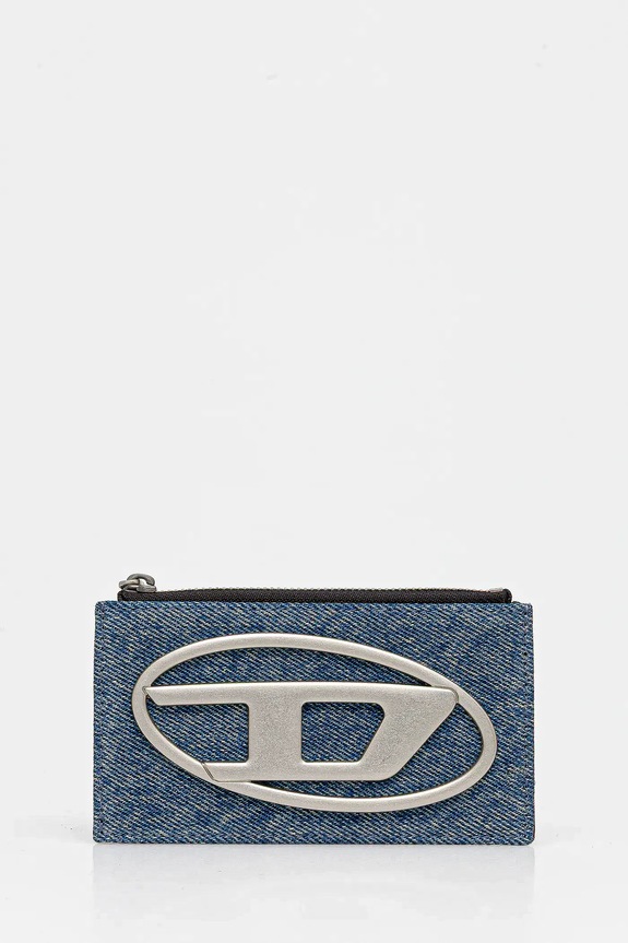 Diesel portfel 1DR 1DR CARD HOLDER III tekstylny niebieski X10270.P1730