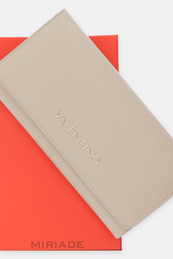 Valentino Bags Peněženka dámská z imitace kůže VPS5A8113 béžová