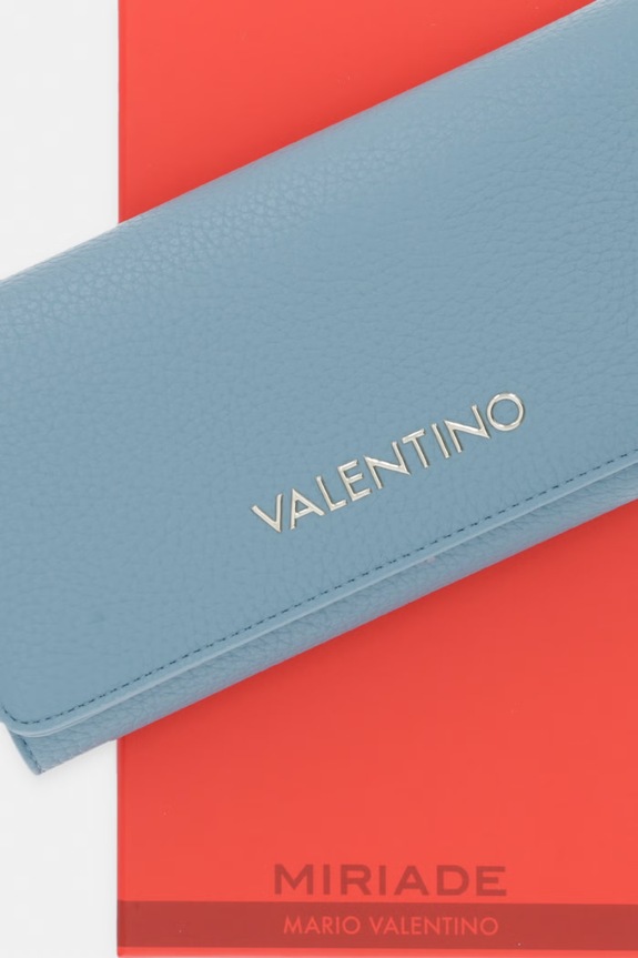 Valentino Bags peňaženka dámska z imitácie kože VPS5A8113 modrá
