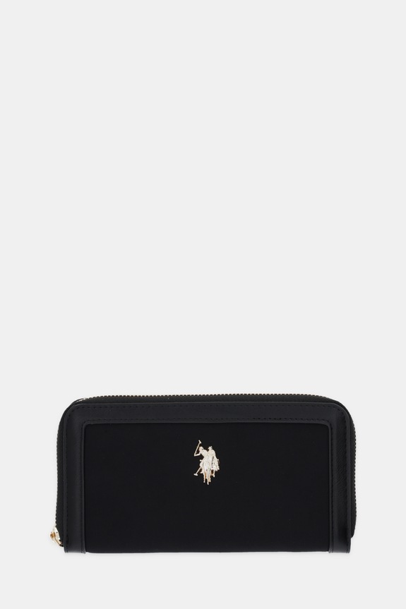 U.S. Polo Assn. portfel damski Houston tekstylny czarny WEUHU6384WZC