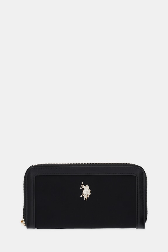 U.S. Polo Assn. portfel damski Houston tekstylny czarny WEUHU6384WZC
