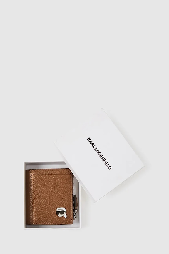 Πορτοφόλι Karl Lagerfeld IKON καφέ A4W32005