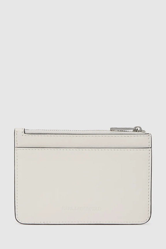 Кожаный кошелек Karl Lagerfeld IKON A4W32028 бежевый AA00