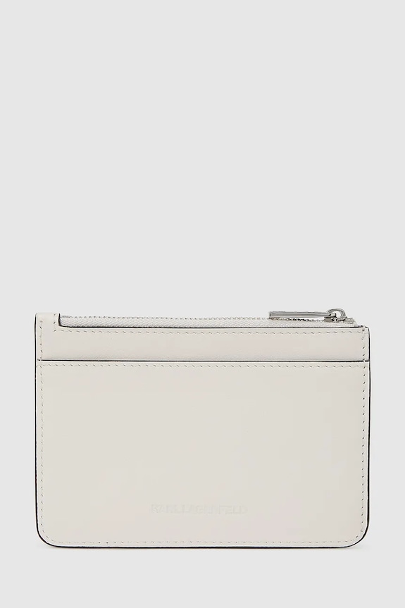 Кожаный кошелек Karl Lagerfeld IKON A4W32028 бежевый AA00