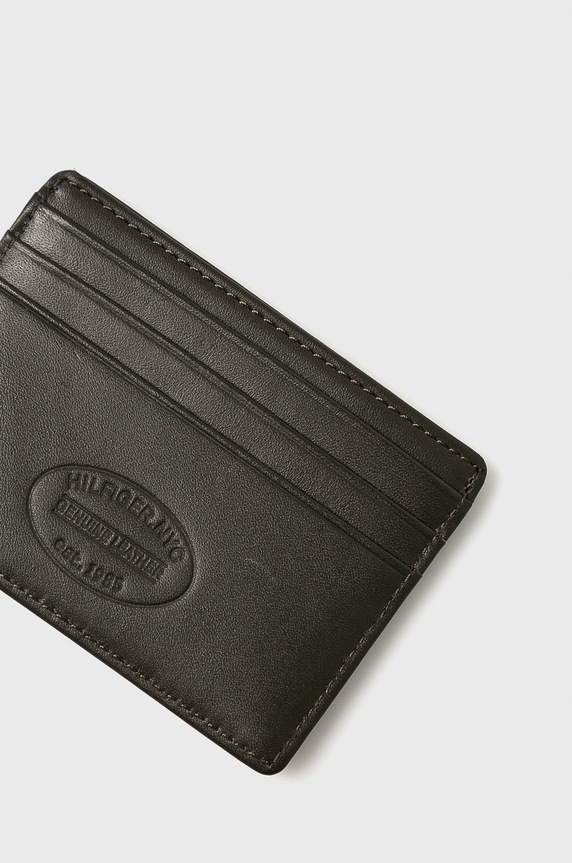 Tommy Hilfiger - Portfel skórzany Eton AM0AM00653 AM0AM00653 brązowy AA00