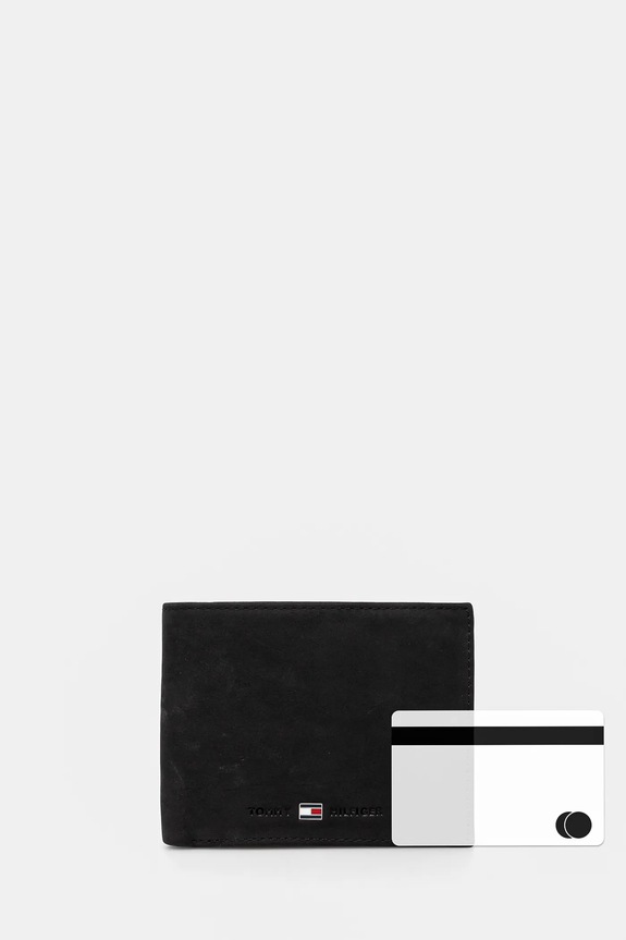 Tommy Hilfiger - Bőr pénztárca AM0AM00660 fekete