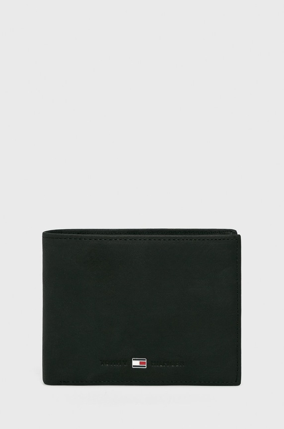 Tommy Hilfiger - Portfel skórzany Johnson AM0AM00659 czarny AM0AM00659