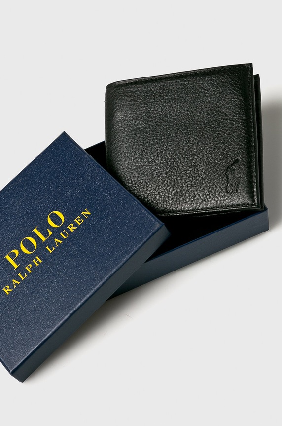 Polo Ralph Lauren - Kožni novčanik crna 405526127002