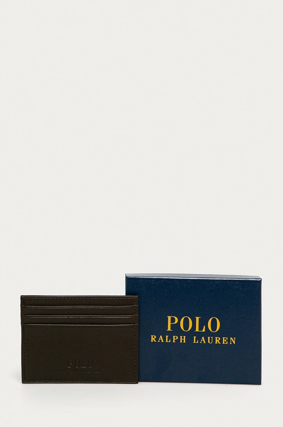 Polo Ralph Lauren - Δερμάτινο πορτοφόλι καφέ 405526231006