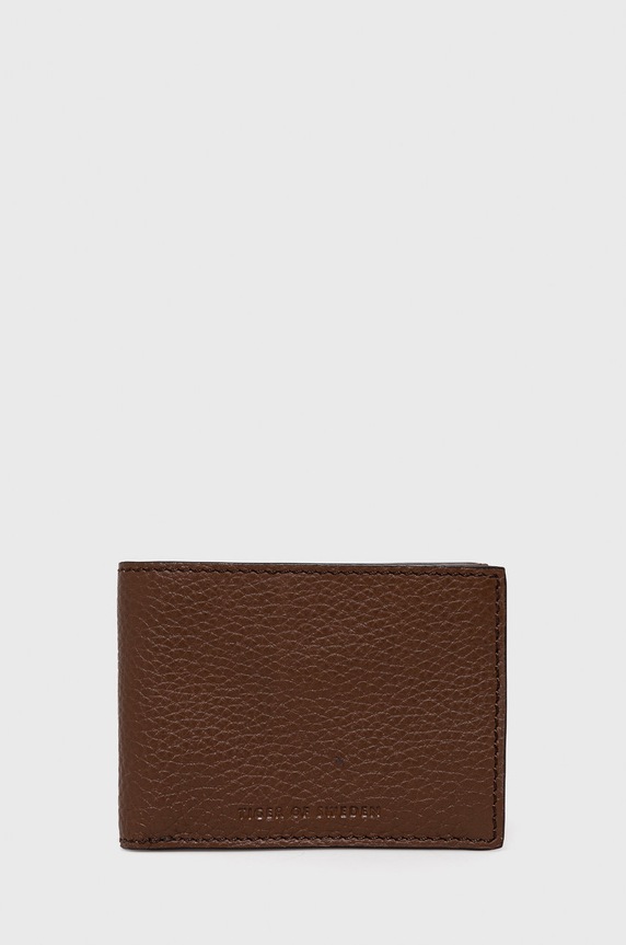 Tiger Of Sweden Portfel skórzany skóra licowa brązowy U69380006Z