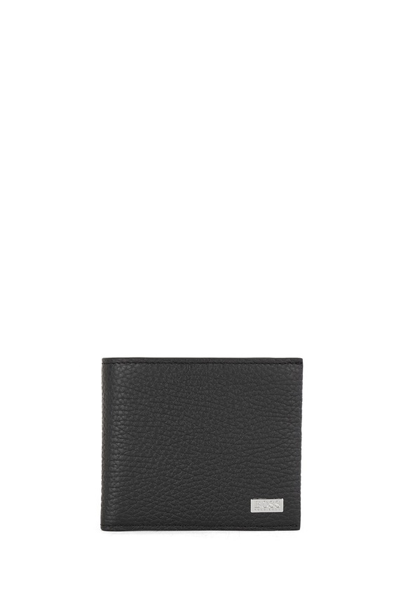 BOSS Portfel skórzany 50441037.NOS skóra licowa czarny 50441037.NOS