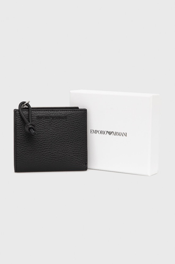 Emporio Armani portofel de piele negru Y4R262.Y068E.NOS