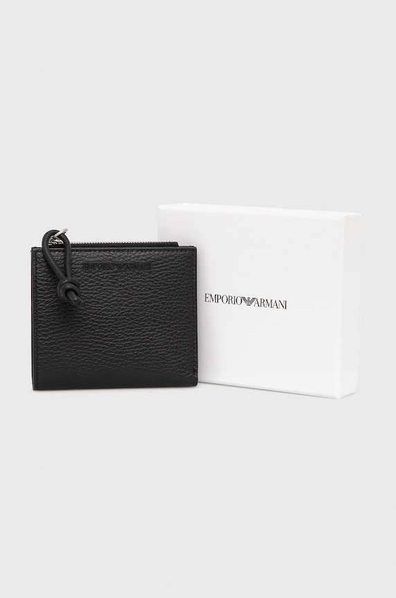Emporio Armani portofel de piele negru Y4R262.Y068E.NOS