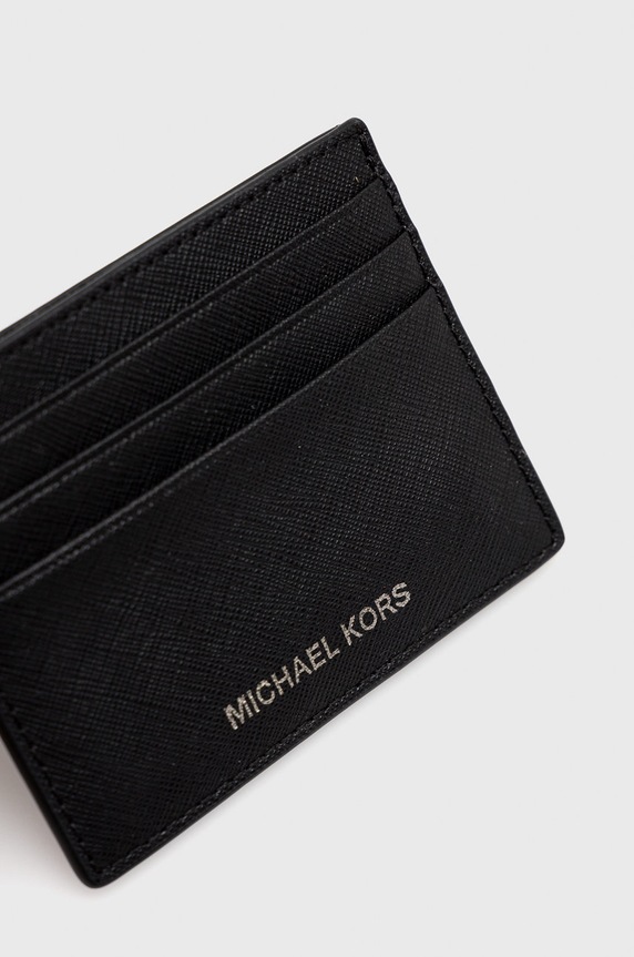Michael Kors carcasa din piele 39F6LHRD2L negru AA00