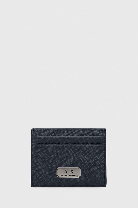 Armani Exchange etui na karty skórzane etui na karty szary 958053.CC843.NOS