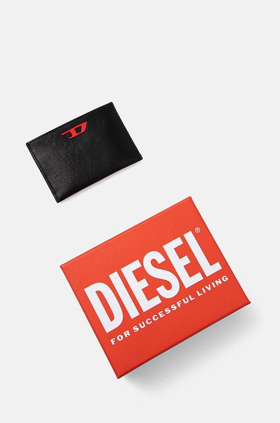 Kiegészítők Diesel bőr kártya tok RAVE CARD CASE X09904.P3738 fekete
