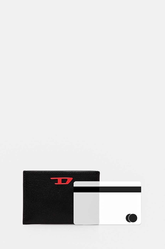 Diesel bőr kártya tok RAVE CARD CASE fekete X09904.P3738