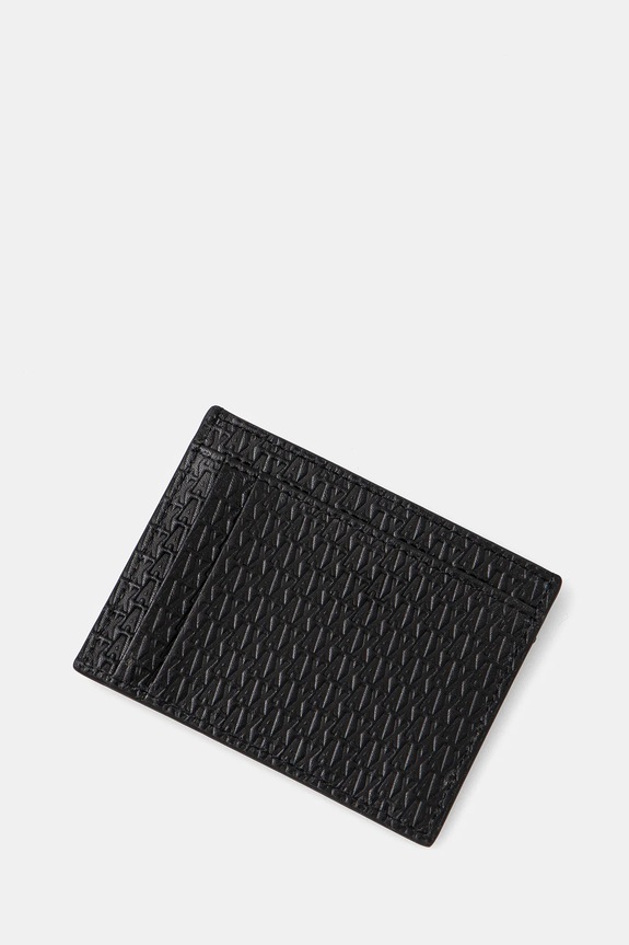 Kožni etui za kartice Armani Exchange 958053.4R847.NOS crna AA00