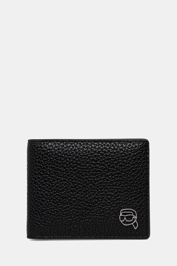 Karl Lagerfeld portofel K/ICON imitatie de piele negru A3M32056