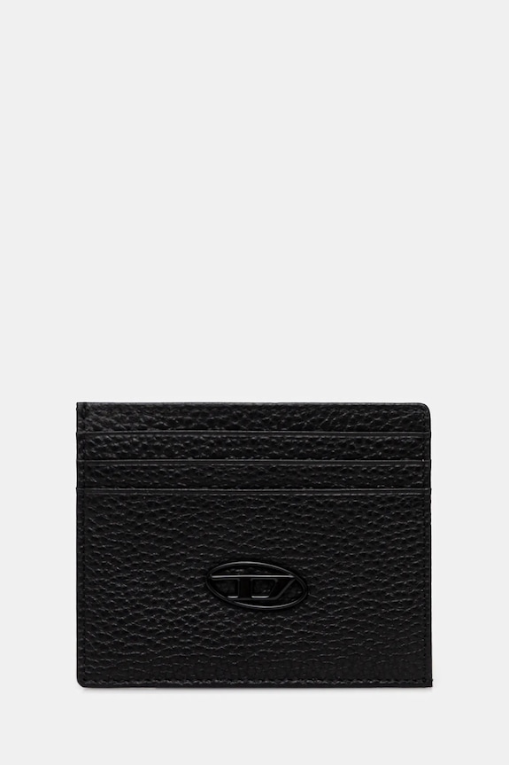Diesel carcasă din piele HISSU EVO CARD CASE husă de card negru X09018.P0685