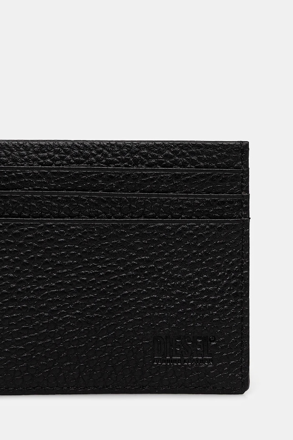 Accesorii Diesel carcasă din piele HISSU EVO CARD CASE X09018.P0685 negru