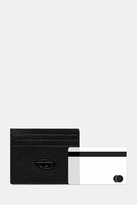 Diesel carcasă din piele HISSU EVO CARD CASE X09018.P0685 negru