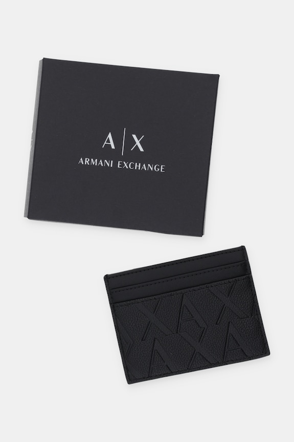 Puzdro na karty Armani Exchange čierna XM000880.AF12133.NOS