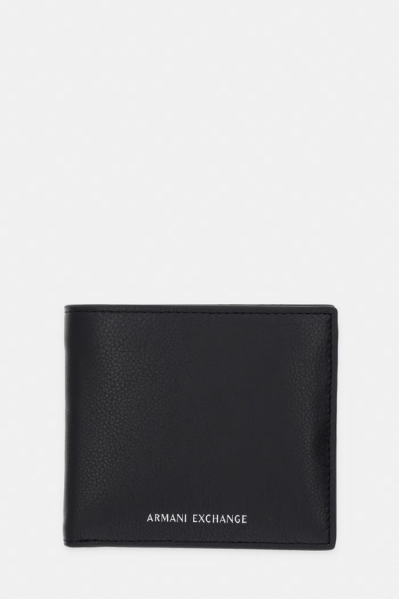 Armani Exchange portofel pentru bărbați, din piele negru XM000167.AF22541.NOS