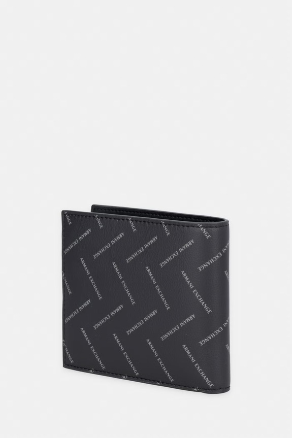 Armani Exchange portfel męski z imitacji skóry XM000168.AF22654.NOS czarny AA00