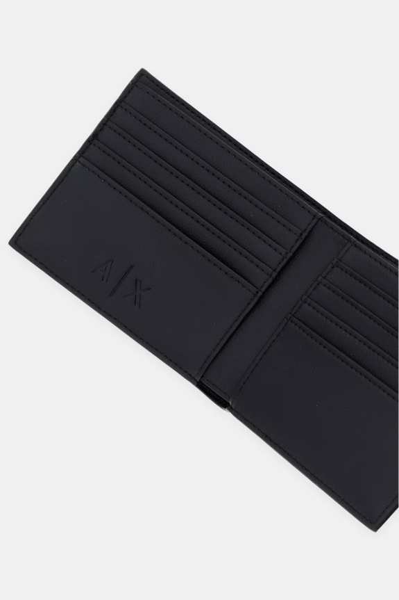 Akcesoria Armani Exchange portfel męski z imitacji skóry XM000168.AF22654.NOS czarny