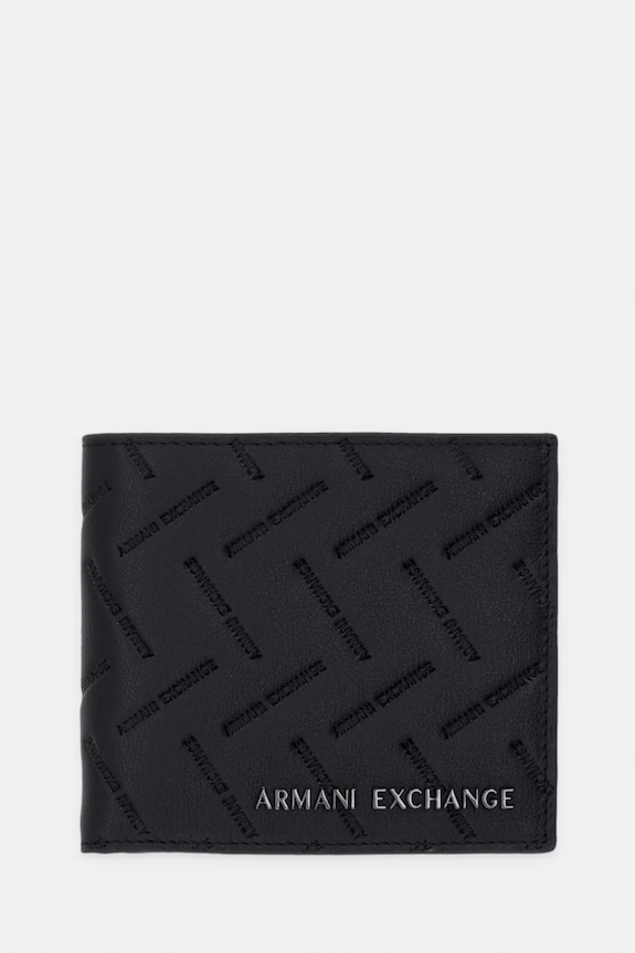 Armani Exchange portfel męski skórzany czarny XM000168.AF27287.NOS