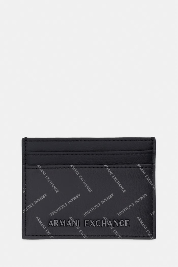 Armani Exchange etui na karty męskie czarny XM000169.AF22654.NOS